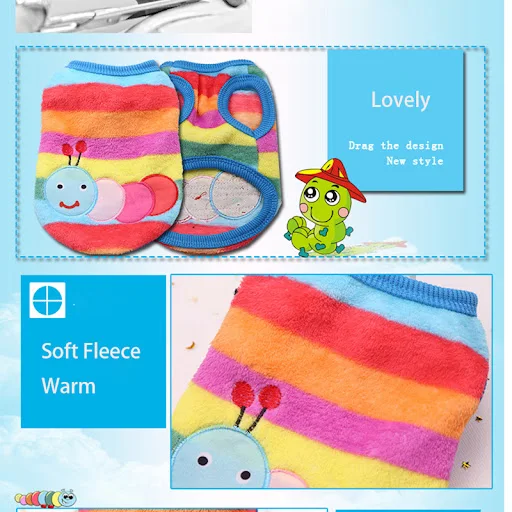 Winter Pet Dog Clothes For Small Dogs Cats Sweater Cute Soft Flannel Clothing For Dogs Puppy Chihuahua Costumes Warm Coa