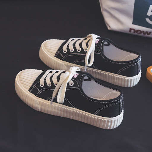 Title 9, Biscuit Canvas Shoes Ulzzang Korean Student Ins...
