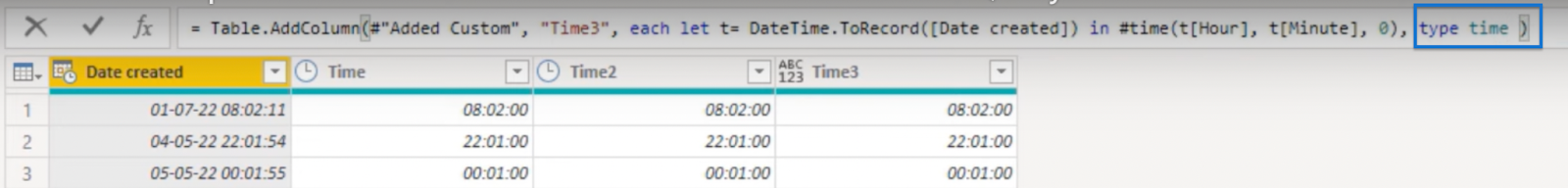 Using DateTime Value Record