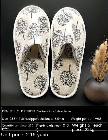 Title 7, Disposable Slippers Cotton Print Toiletries Per...