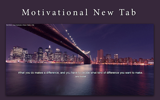 Motivational New Tab