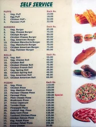 Bakers 'Q' menu 2