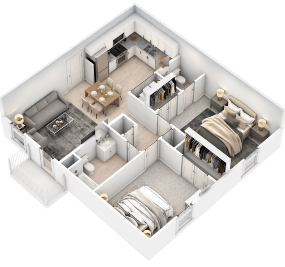 Rendered Glen Floorplan Diagram