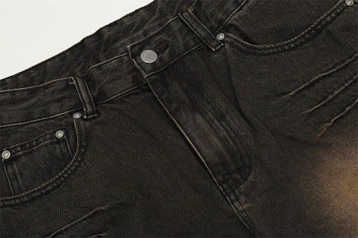 Title 3, Mens Waste Soil Washed and Worn Denim Trousers...