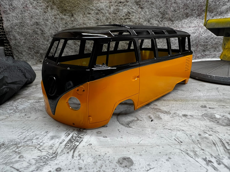 アルトワークスのワーゲンバス・プラモデル制作に関するカスタム事例の投稿画像5枚目