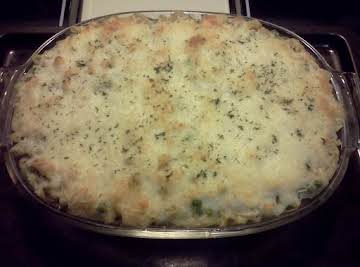 Chicken & Macaroni Alfredo Casserole