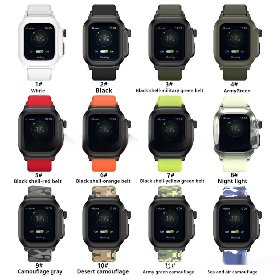 Bracelet en silicone imperméable intégré avec blocs de couleurs simples. Confort et protection exceptionnels pour une expérience optimale.