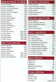 Darya Raja Sea Food Restaurants menu 2