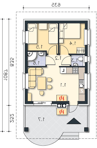 Jesenik LMW17 - Rzut parteru