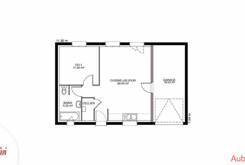  Vente Terrain + Maison - Terrain : 712m² - Maison : 89m² à Les Petites Loges (51400) 