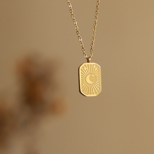 Title 5, Online Influencer Necklace Titanium Steel Vacuu...