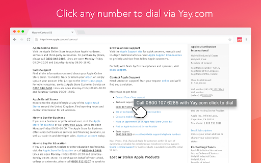 Yay.com Click to Dial