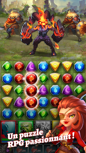 Code Triche Dragon Strike: Puzzle RPG  APK MOD (Astuce) 1