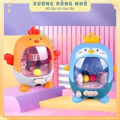 Đồ Chơi Bóng Rổ, Đá Bóng Mini Hình Gà / Chim Cánh Cụt Dễ Thương