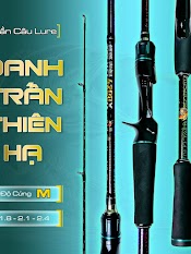 Cần Câu Lure Danh Chấn Thiên Hạ Độ Cứng M Khoen Fuji Cm15 Carbon Xoắn Cao Cấp Tải Tĩnh 3Kg