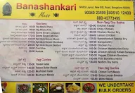 Banashankari Restaurant menu 1