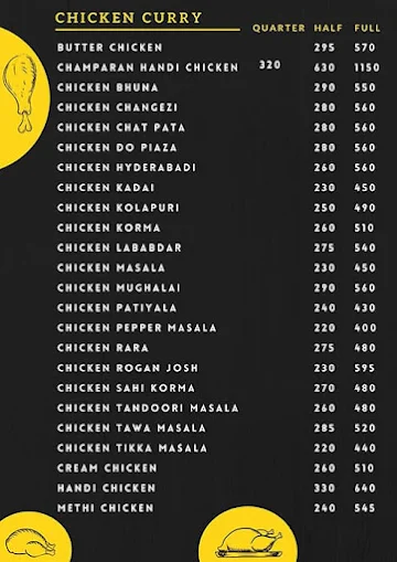 Delhi's Azhan's Kitchen menu 