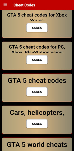 Screenshot GTA 5 Cheat Codes