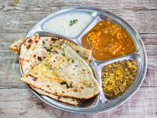 2 Aloo Naan With Dal Makhani