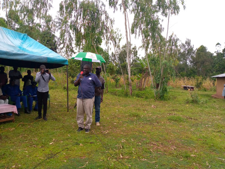 Emuhaya MP Omboko Milemba on December 3, 2023.