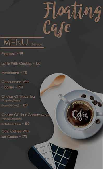 Floating Cafe menu 