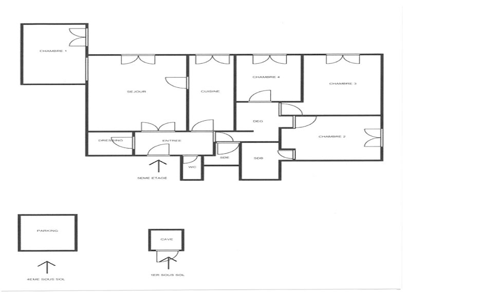 Vente appartement 5 pièces 101.35 m² à Courbevoie (92400), 473 000 €