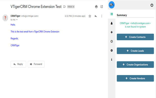 CRMTiger - Gmail Plugin for vTiger CRM Preview image 1