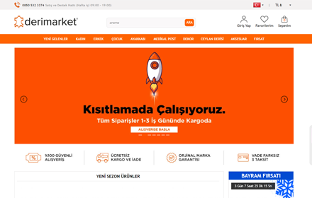 Türkiye'nin İlk ve Lider Derimarket'i! small promo image