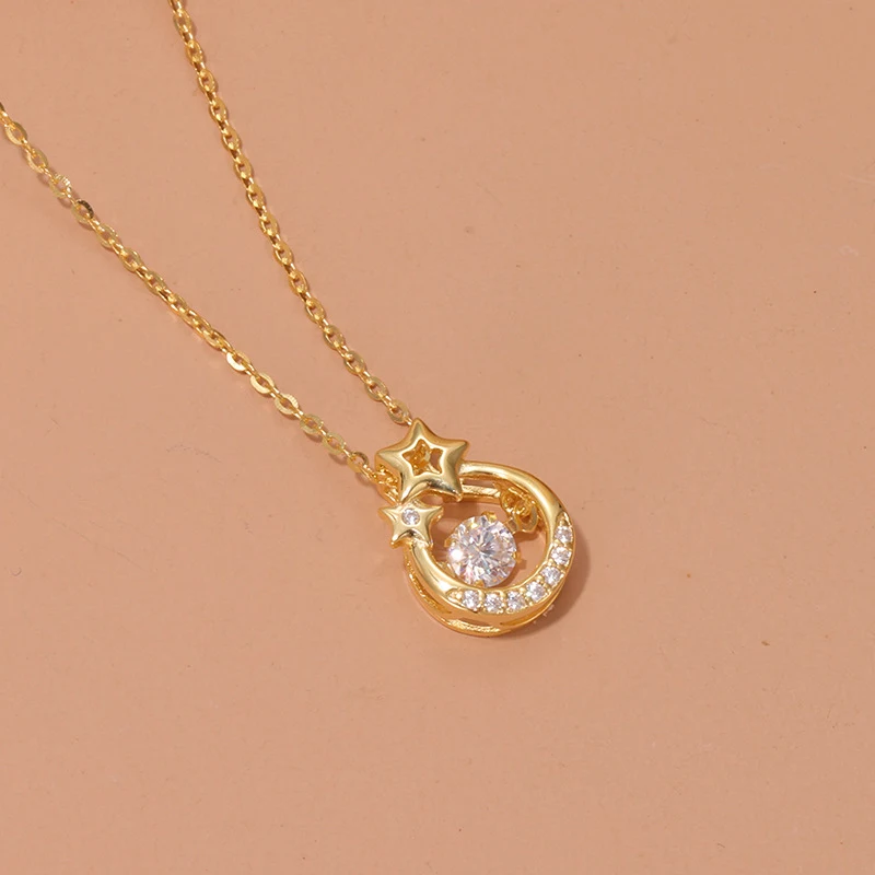 Collier femme en argent S925 avec pendentif cœur pulsatile. Chaîne de clavicule délicate. Un bijou élégant et romantique.