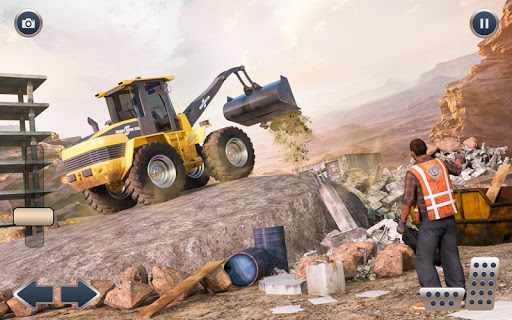 Heavy Crane Excavator Construction Transport