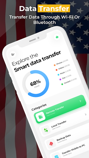 Screenshot Smart mobile data transfer