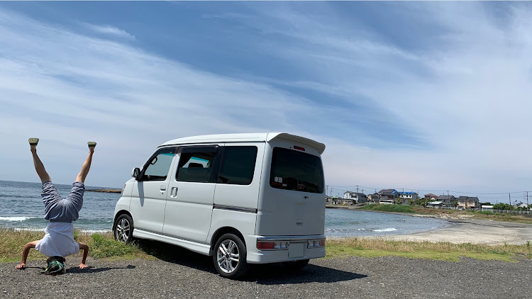 サンバーディアスワゴンの仁右衛門島・道の駅・ワンウィール・崖観音・車旅に関するカスタム事例の投稿画像1枚目
