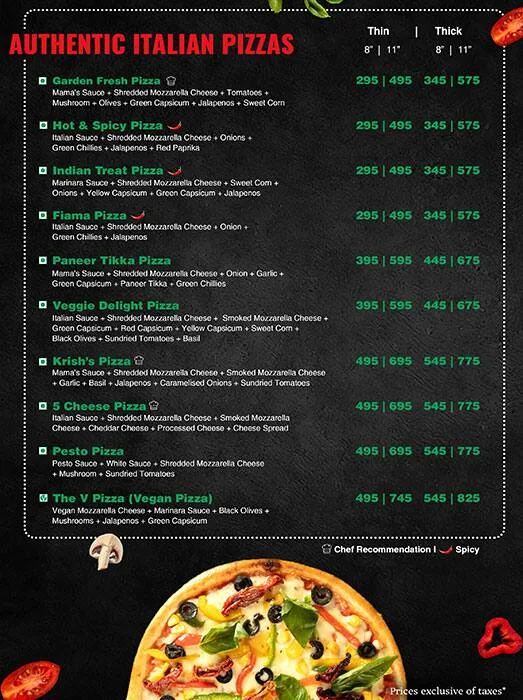 1441 Pizzeria menu 