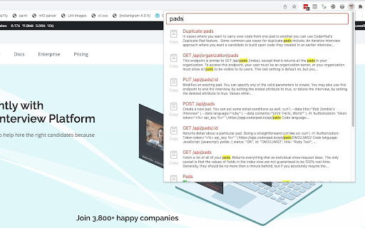 CoderPad Docs Search