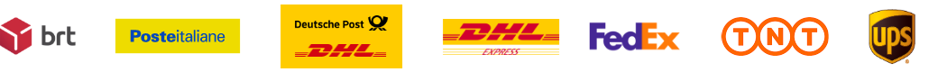 BRT, Poste Italiane, DHL, DHL Express, FedEx, TNT, UPS