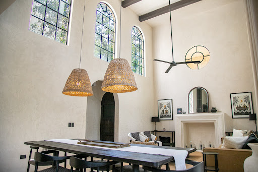 Large dining room with high ceilings in this luxury property for sale in Tulum ($925,000)