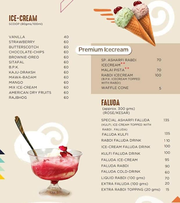 Mahakaleswar Mava Kulfee menu 