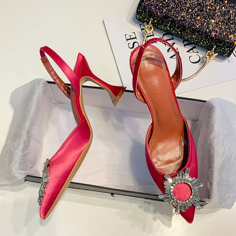 Title 4, Sunflower diamond high heel shoes. Shine with e...