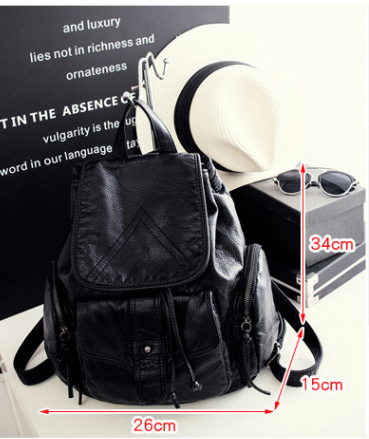 Title 10, Soft Leather Ladies Backpack All-match Mother B...