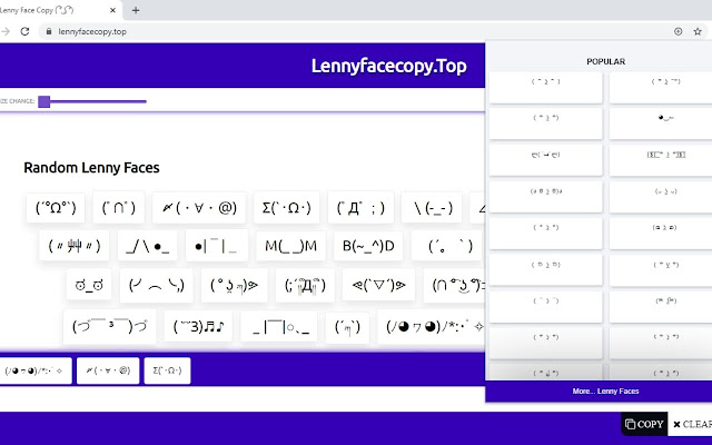 Lenny Face Copy And Paste chrome extension