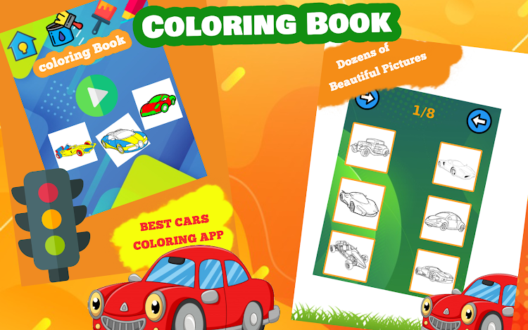 cars coloring book cars game – android apps — appagg