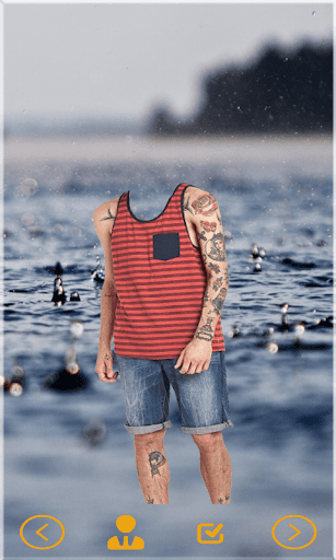 Men Vests Photo Suit