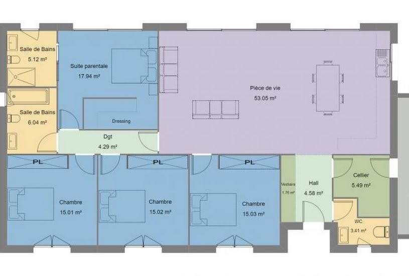  Vente Terrain + Maison - Terrain : 872m² - Maison : 145m² à Ortaffa (66560) 