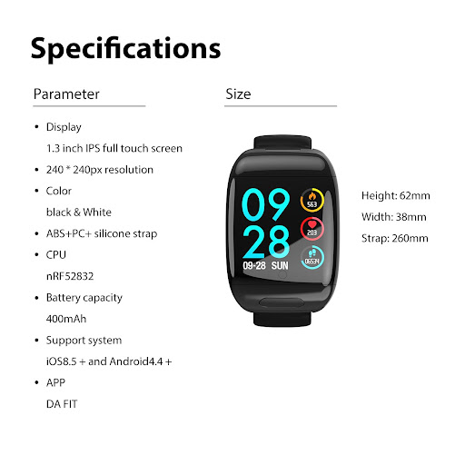 Title 20, Heart rate oximeter step bracelet. Track your h...