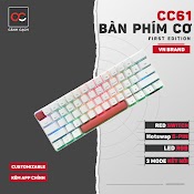 Bàn Phím Cơ Rgb Hotswap 5 Pin Red Switch Cc61