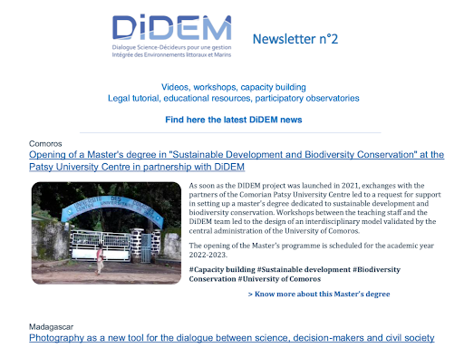 Newsletter n°2 DIDEM