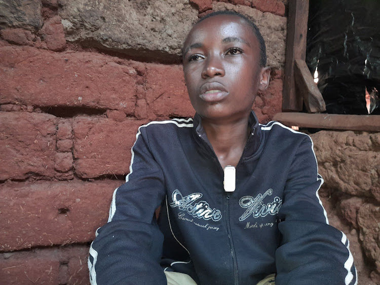 David Muhia at their home in Kawira village, Gatundu North.