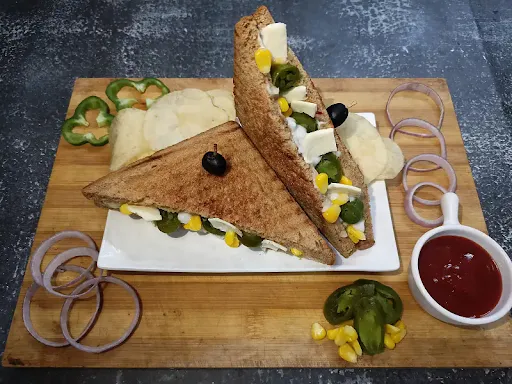 Cheese, Corn And Jalapeno Sandwich