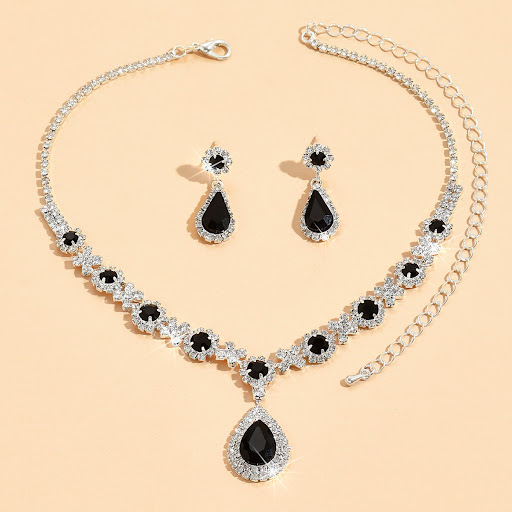 Title 16, Fashionable New Water Drop Necklace and Earring...