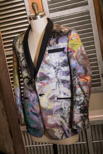 Suit Jacket by Alexander Sumner, Graffiti Art Design by Mint & Serf